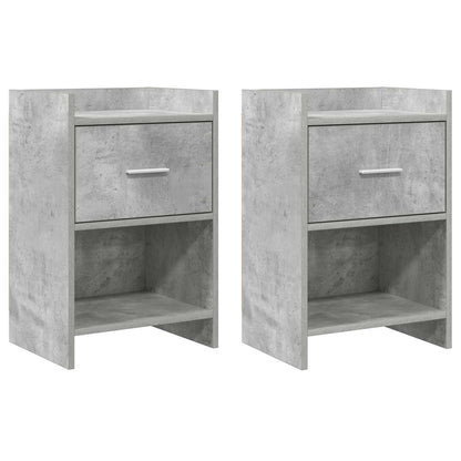 vidaXL Bedside Tables 2 pcs Concrete Grey 40 x 30 x 60 cm 1