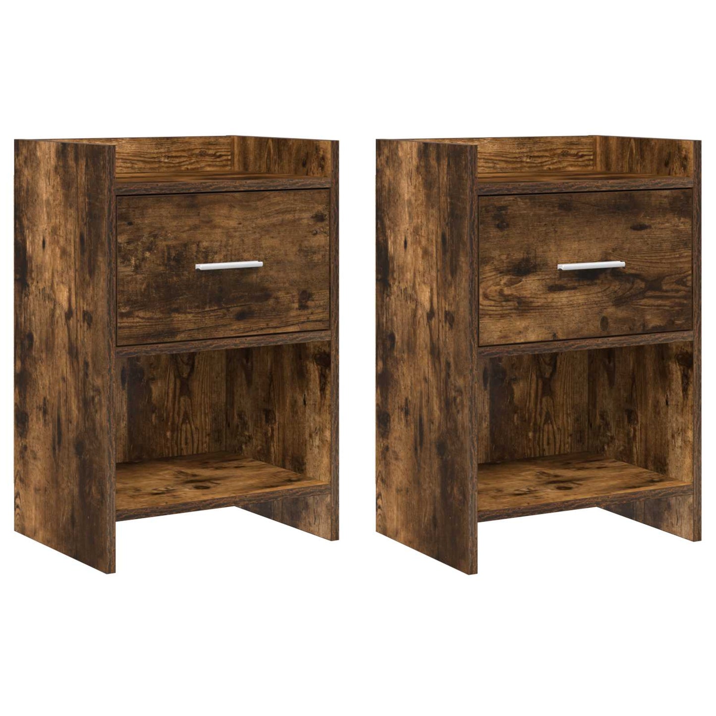 vidaXL Bedside Tables 2 pcs Smoked Oak 40 x 30 x 60 cm Engineered Wood 1