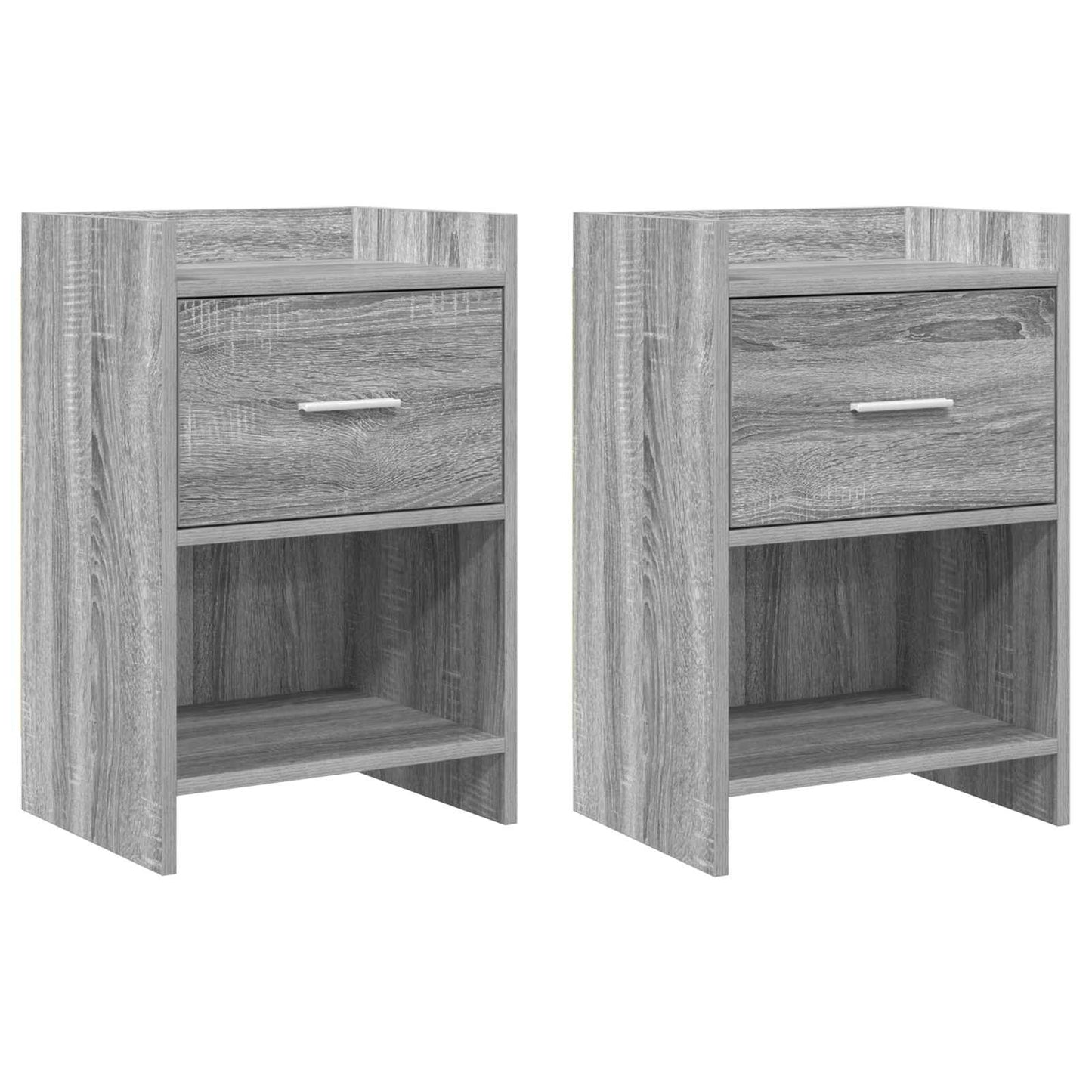 vidaXL Bedside Tables 2 pcs Grey Sonoma 40 x 30 x 60 cm 1