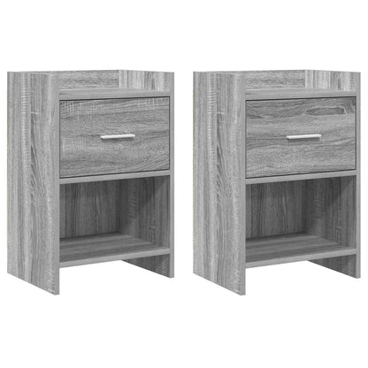 vidaXL Bedside Tables 2 pcs Grey Sonoma 40 x 30 x 60 cm 1