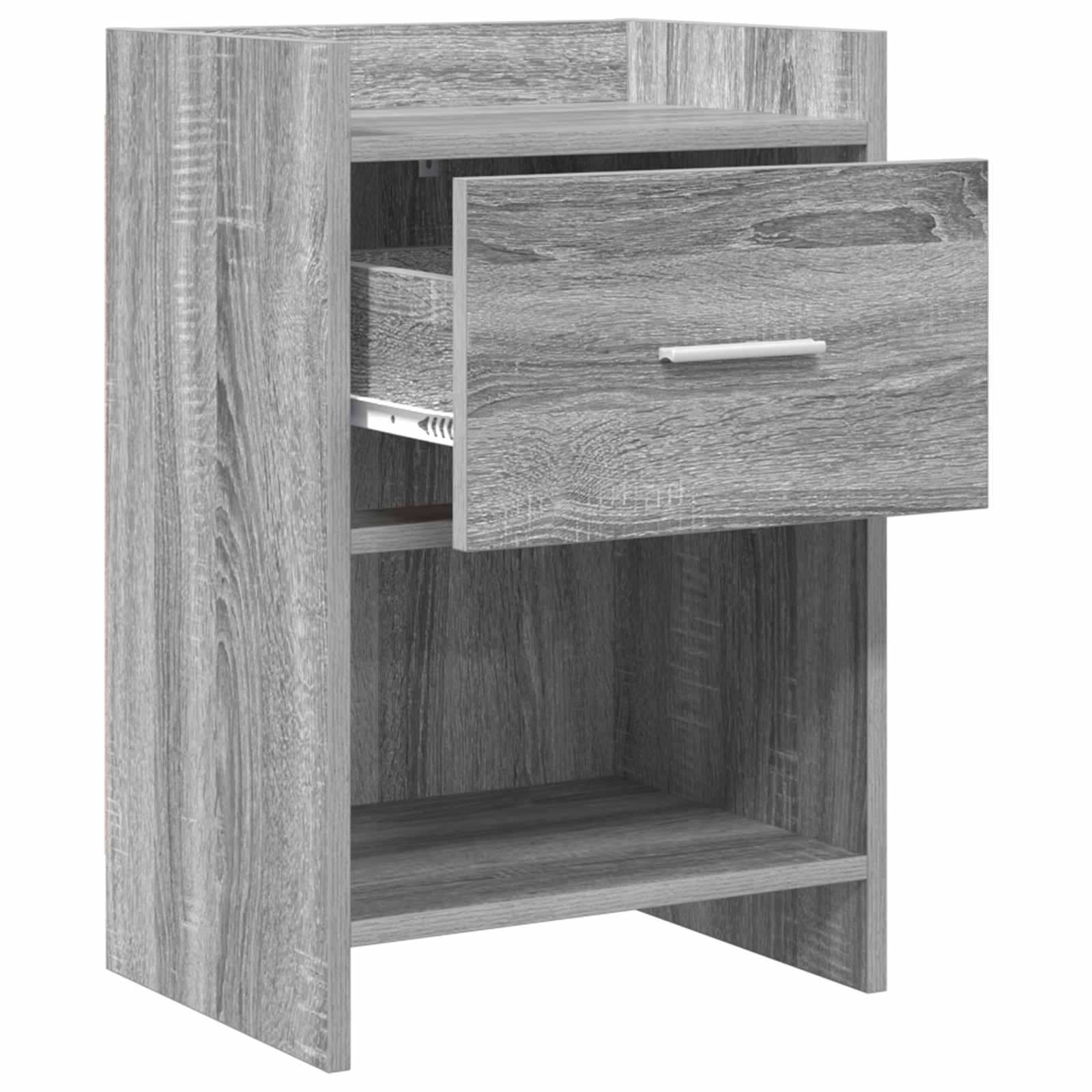 vidaXL Bedside Tables 2 pcs Grey Sonoma 40 x 30 x 60 cm 3