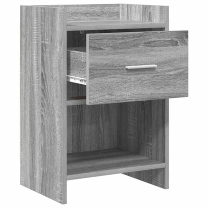 vidaXL Bedside Tables 2 pcs Grey Sonoma 40 x 30 x 60 cm 3