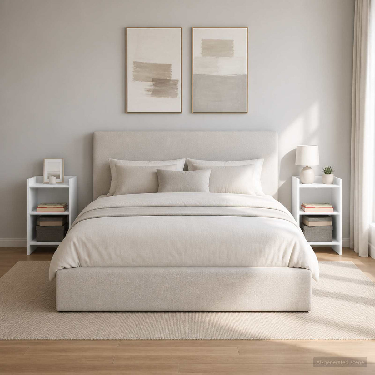 Bedside Tables 40 x 30 x 60 cm Engineered Wood White