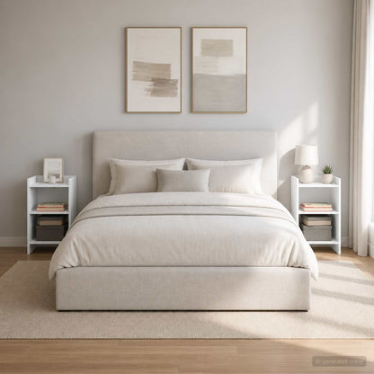 Bedside Tables 40 x 30 x 60 cm Engineered Wood White