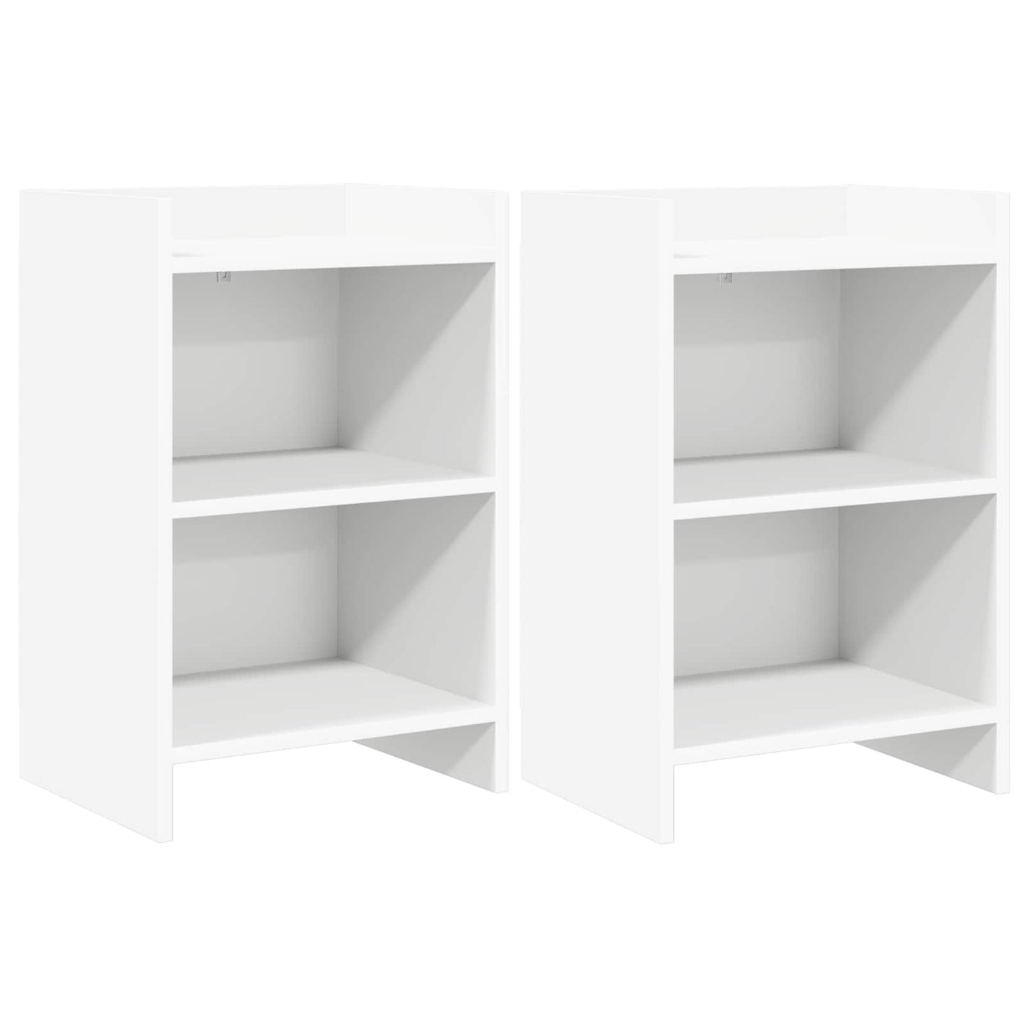 vidaXL Bedside Tables 2 pcs White 40 x 30 x 60 cm Engineered Wood 1