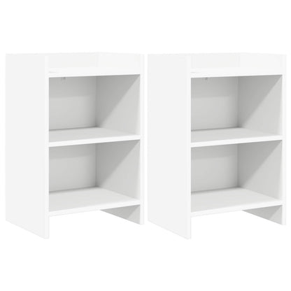 vidaXL Bedside Tables 2 pcs White 40 x 30 x 60 cm Engineered Wood 1
