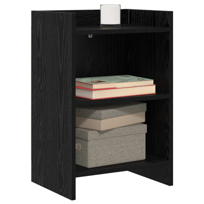 vidaXL Bedside Tables 2 pcs Black Oak 40 x 30 x 60 cm Engineered Wood 2