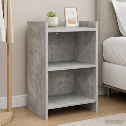 Bedside Tables 40 x 30 x 60 cm Engineered Wood Concrete grey