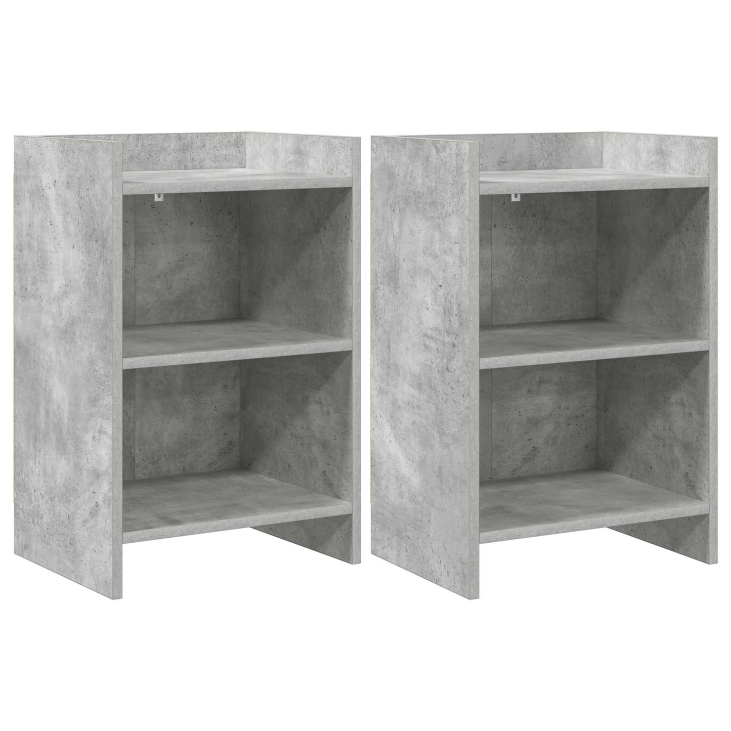 vidaXL Bedside Tables 2 pcs Concrete Grey 40 x 30 x 60 cm 1