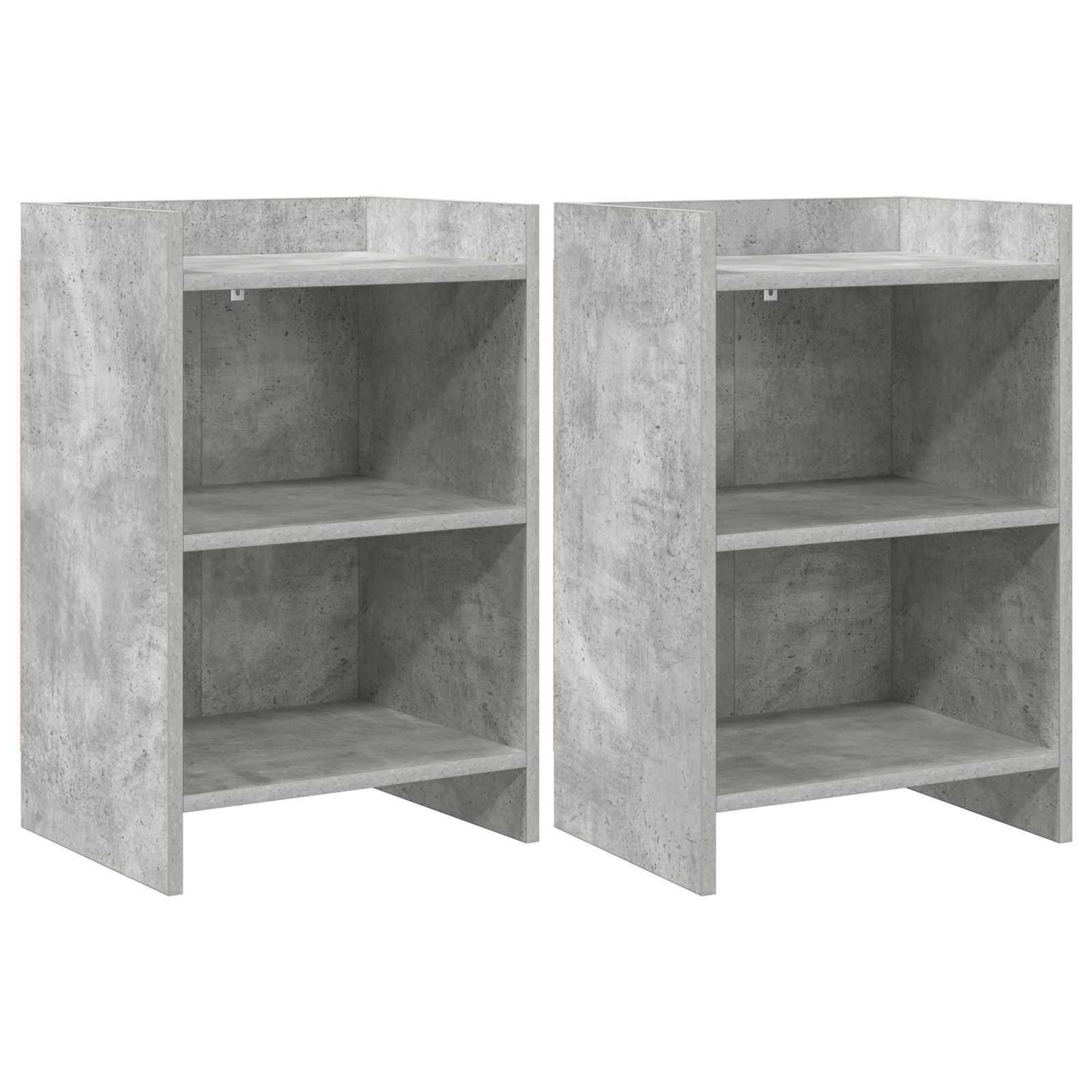 vidaXL Bedside Tables 2 pcs Concrete Grey 40 x 30 x 60 cm 1