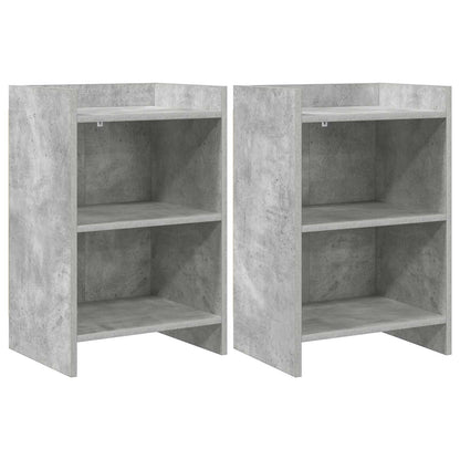 vidaXL Bedside Tables 2 pcs Concrete Grey 40 x 30 x 60 cm 1