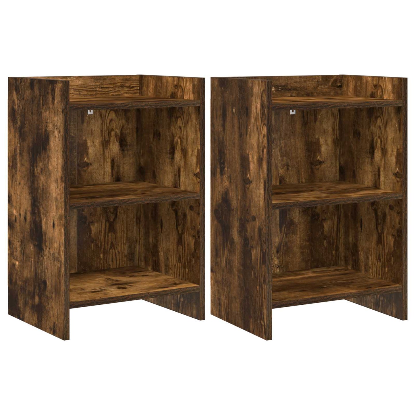 vidaXL Bedside Tables 2 pcs Smoked Oak 40 x 30 x 60 cm Engineered Wood 1