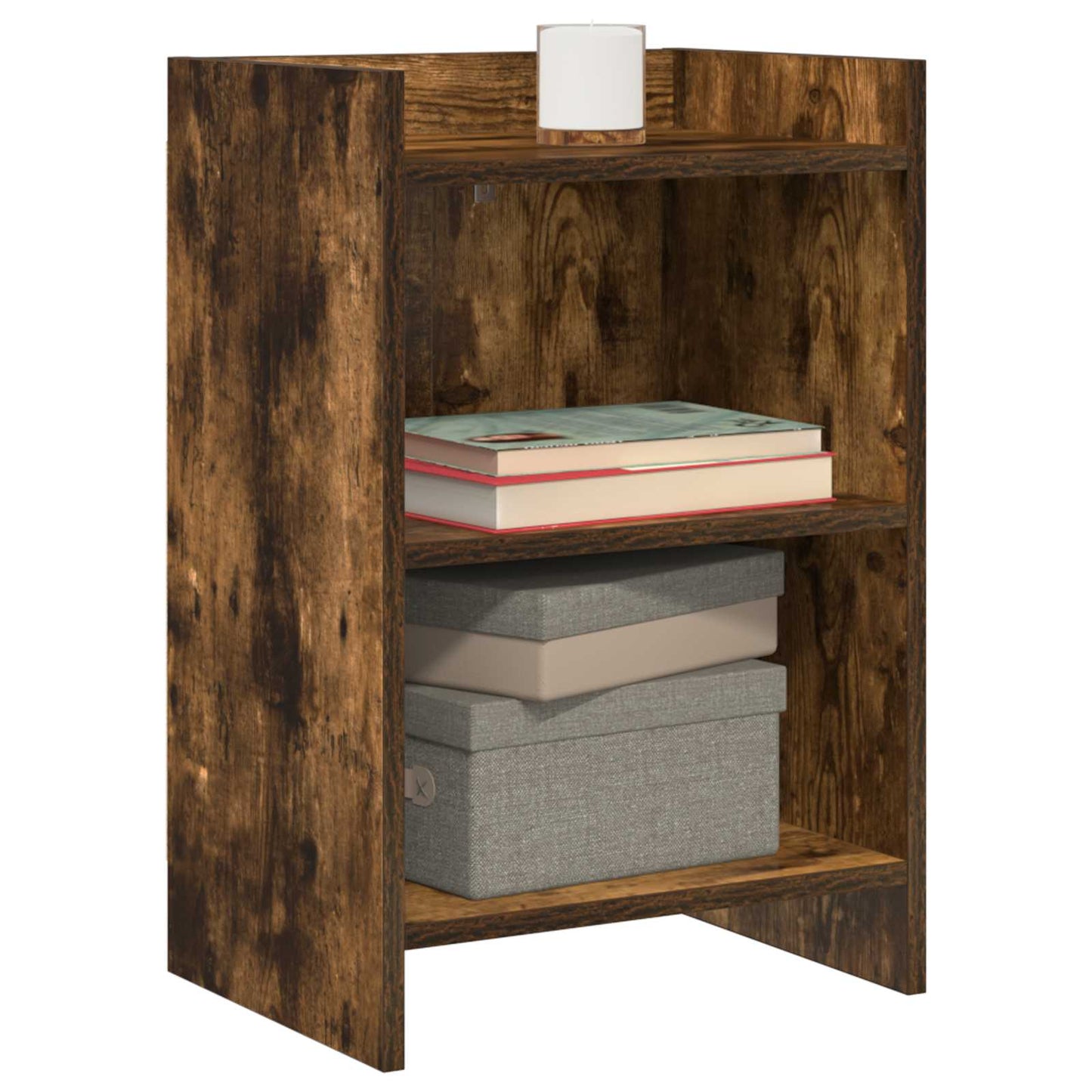 vidaXL Bedside Tables 2 pcs Smoked Oak 40 x 30 x 60 cm Engineered Wood 2