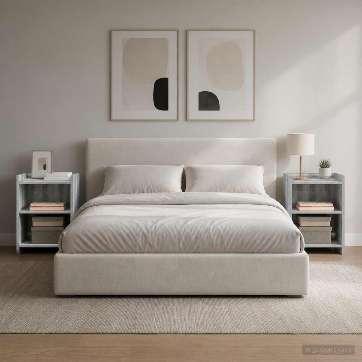 Bedside Tables 40 x 30 x 60 cm Engineered Wood Grey sonoma