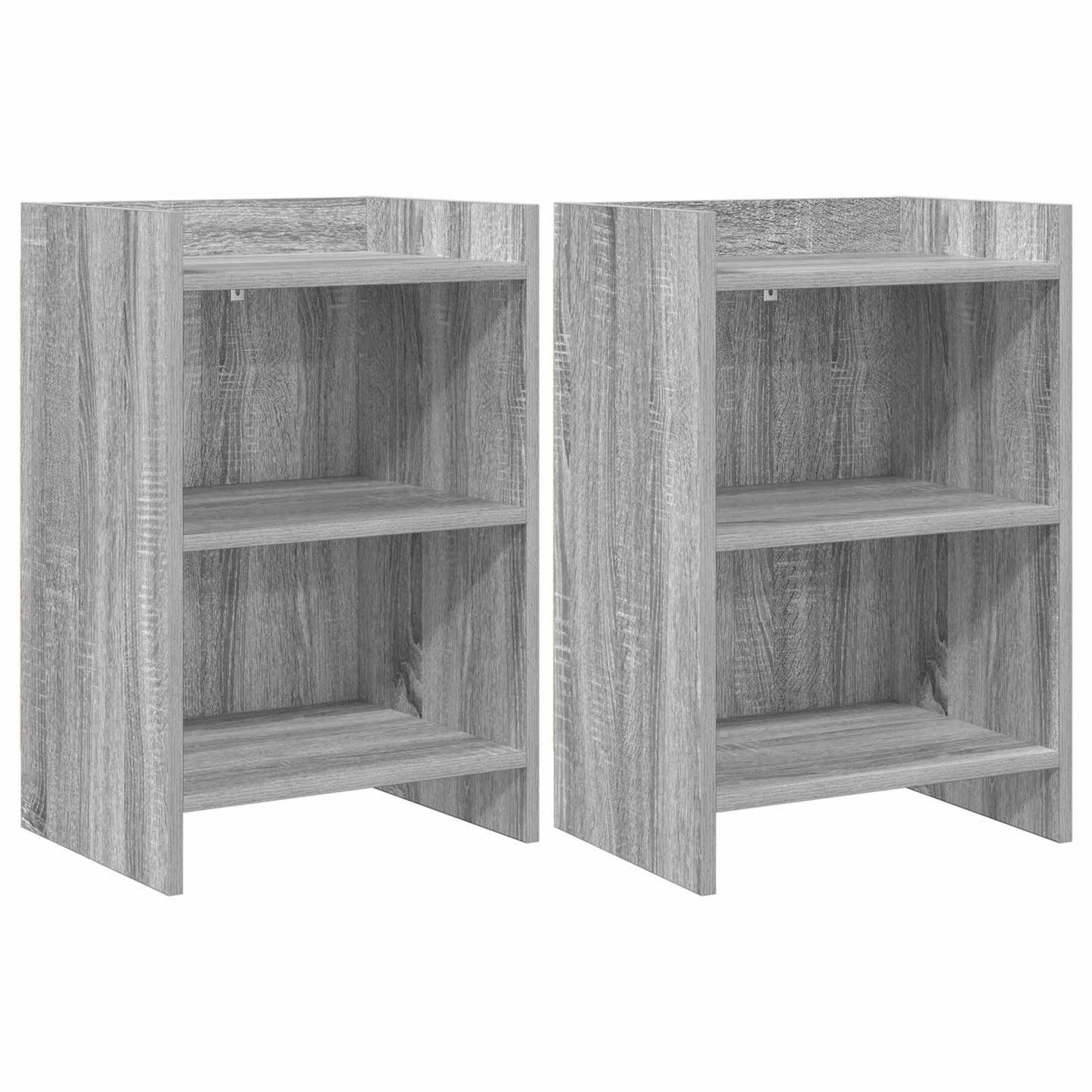 vidaXL Bedside Tables 2 pcs Grey Sonoma 40 x 30 x 60 cm 1