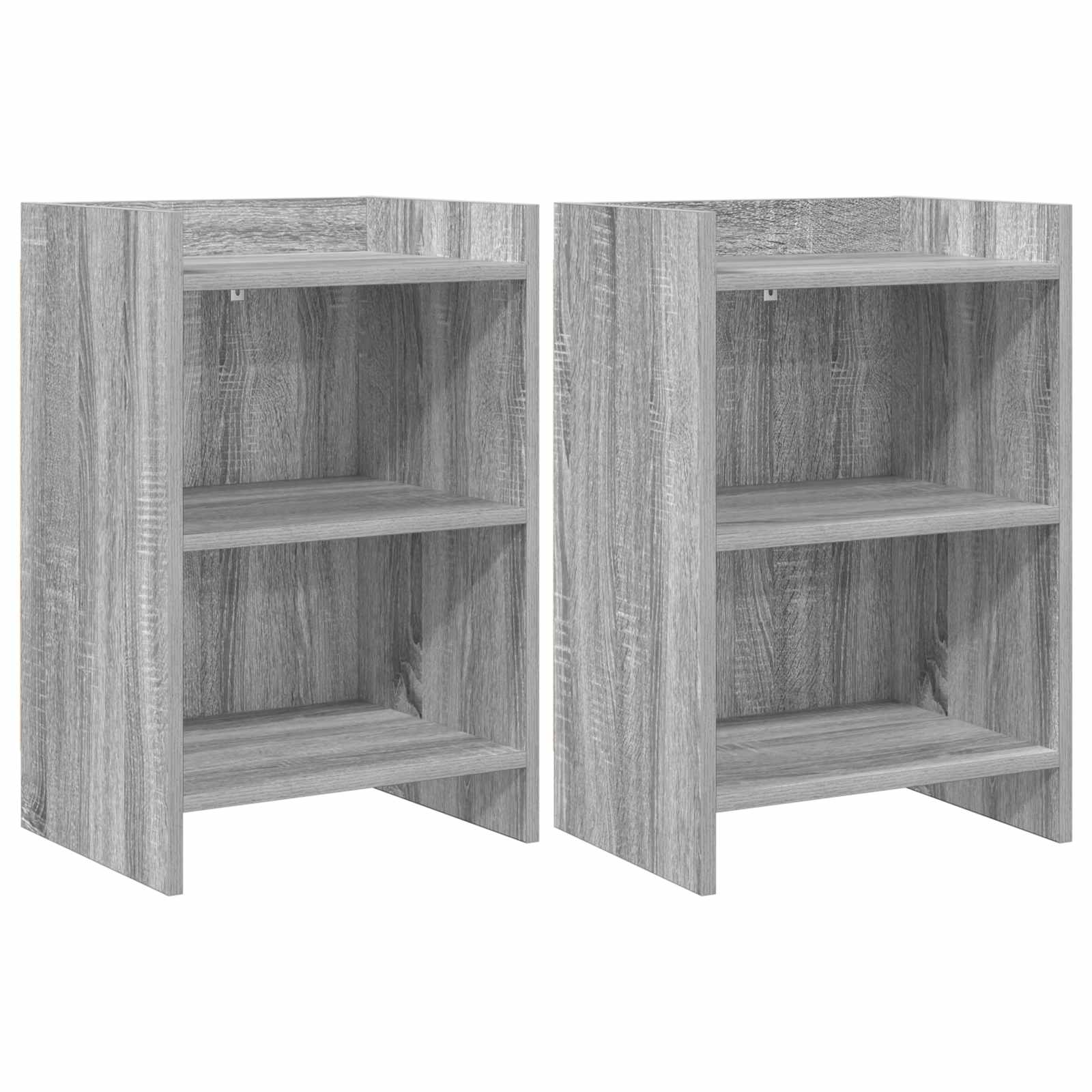 vidaXL Bedside Tables 2 pcs Grey Sonoma 40 x 30 x 60 cm 1