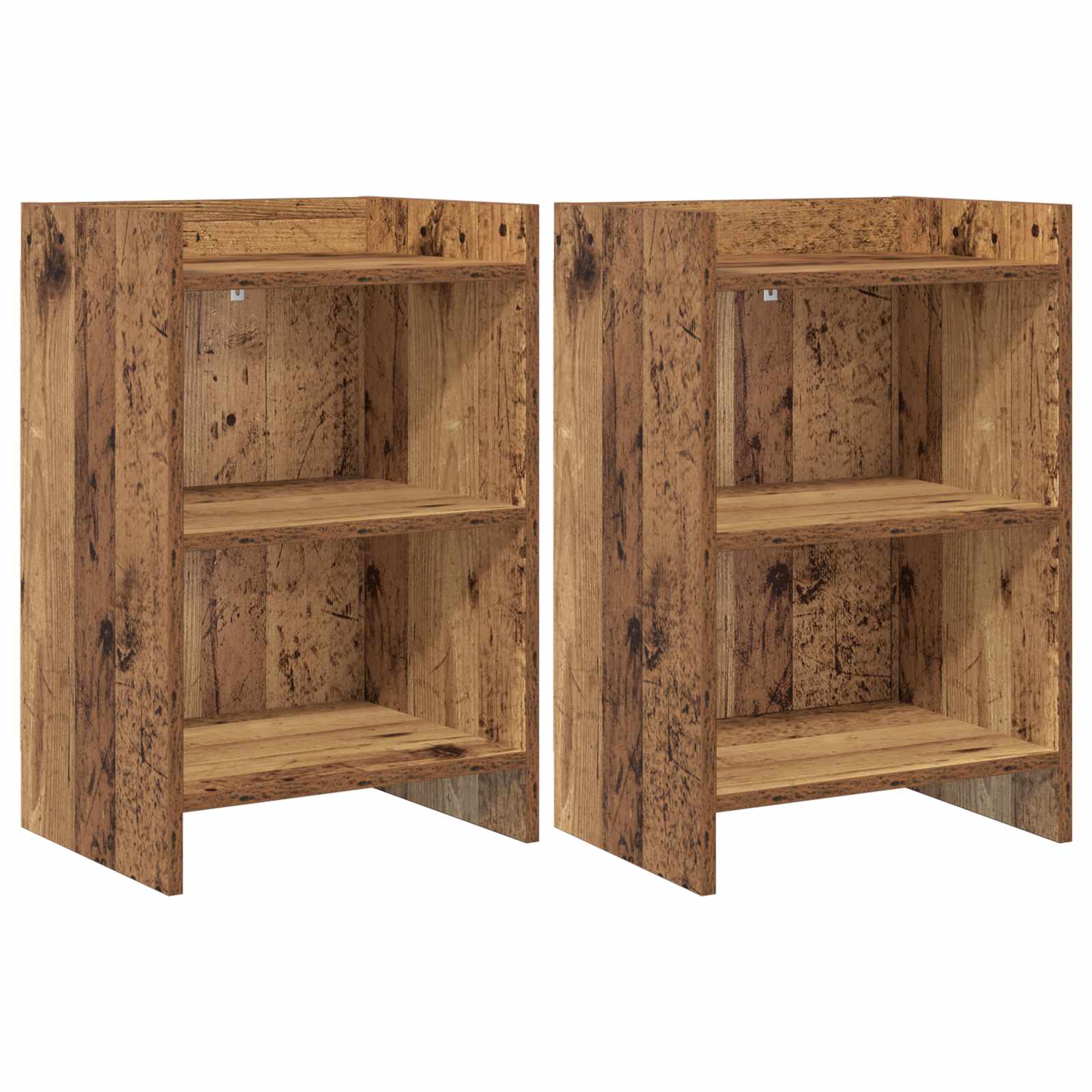 vidaXL Bedside Tables 2 pcs Old Wood 40 x 30 x 60 cm Engineered Wood 1