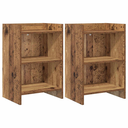 vidaXL Bedside Tables 2 pcs Old Wood 40 x 30 x 60 cm Engineered Wood 1