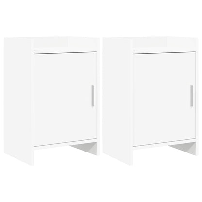 vidaXL Bedside Tables 2 pcs White 40 x 30 x 60 cm Engineered Wood 1