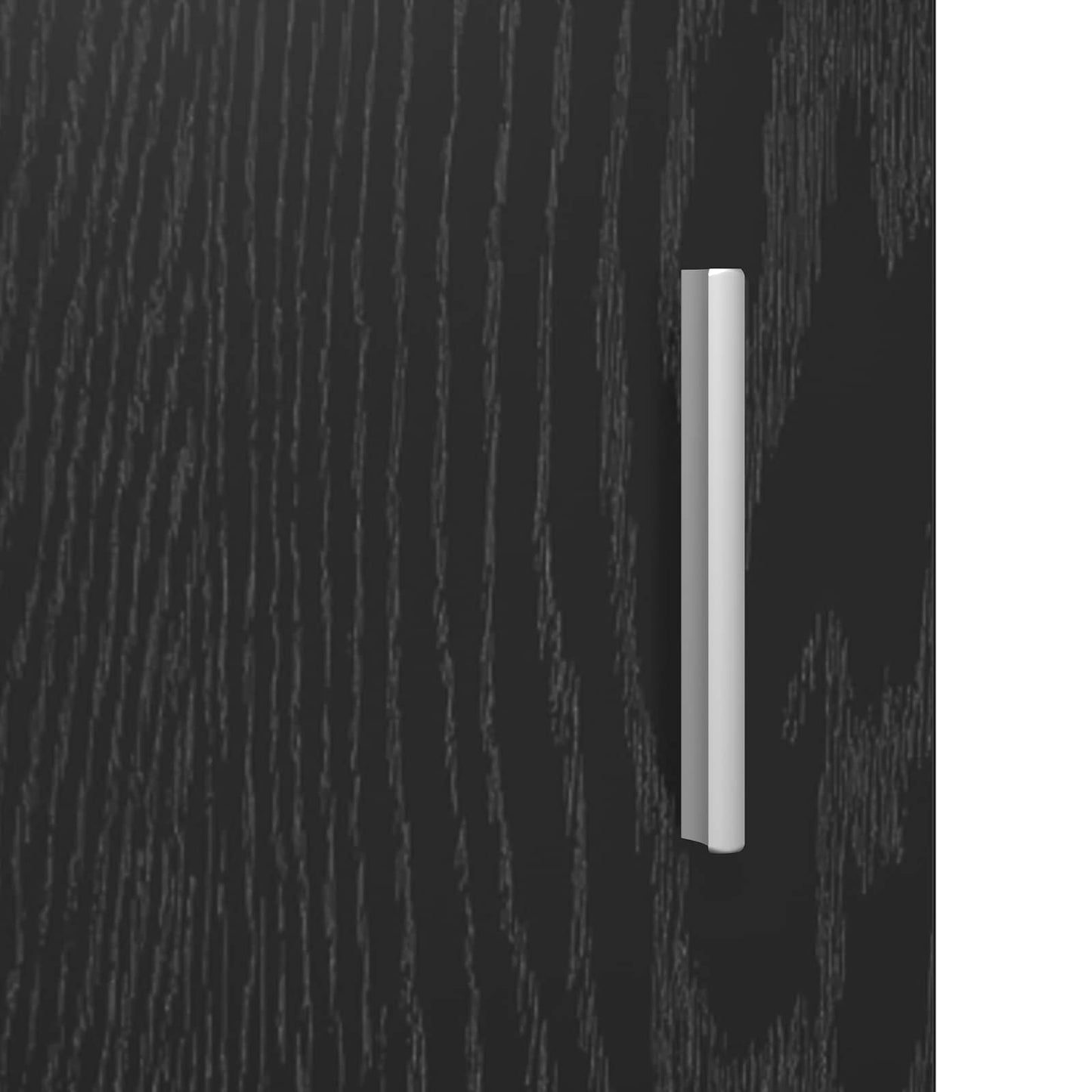 vidaXL Bedside Tables 2 pcs Black Oak 40 x 30 x 60 cm Engineered Wood 5