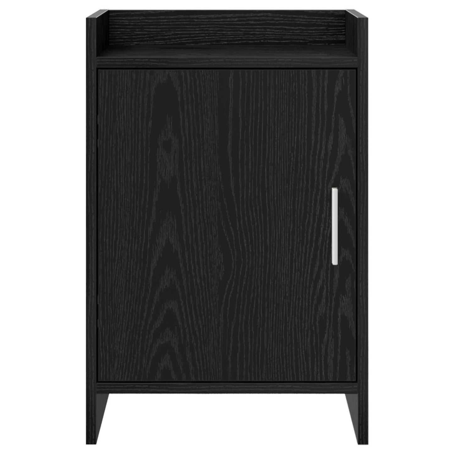 vidaXL Bedside Tables 2 pcs Black Oak 40 x 30 x 60 cm Engineered Wood 4