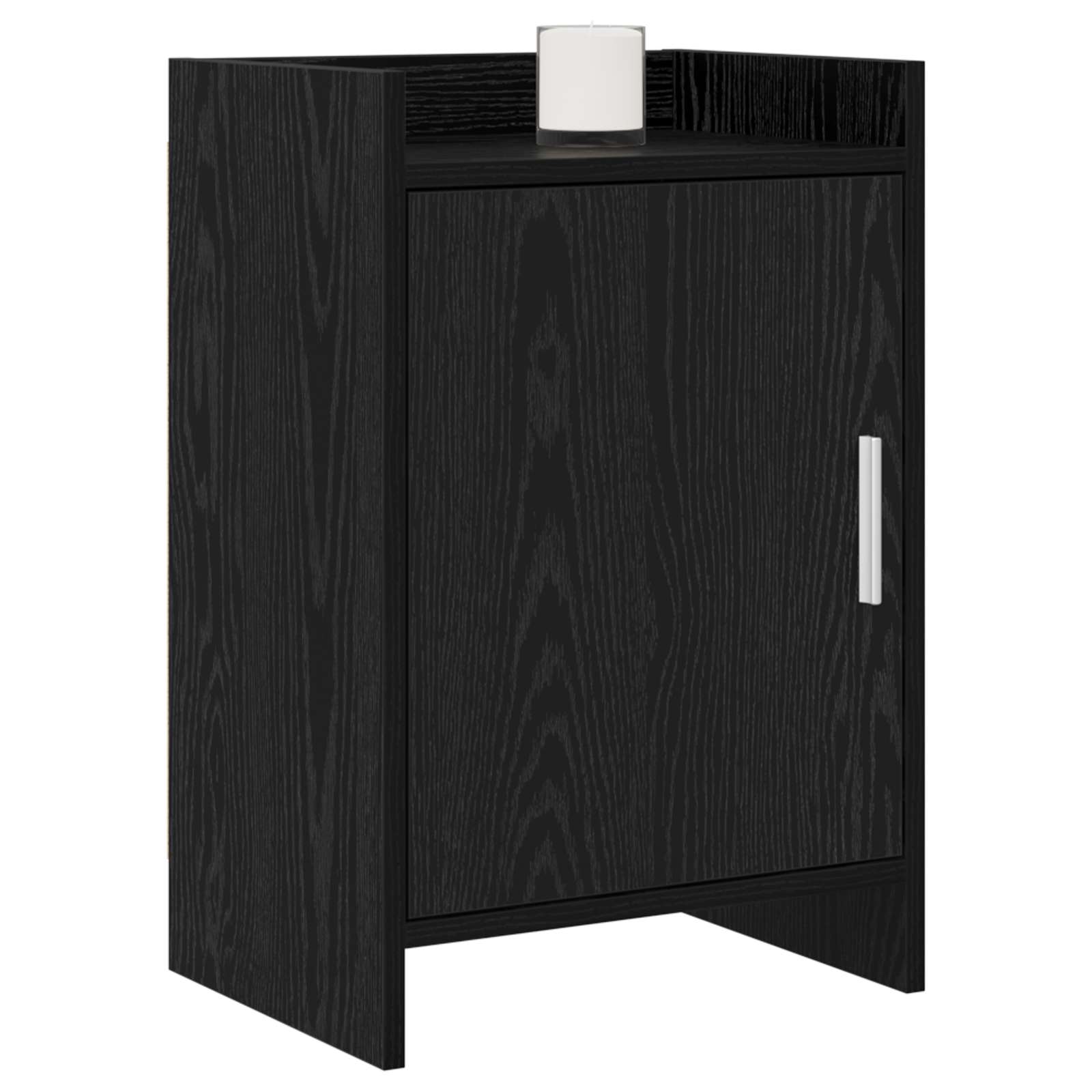 vidaXL Bedside Tables 2 pcs Black Oak 40 x 30 x 60 cm Engineered Wood 2