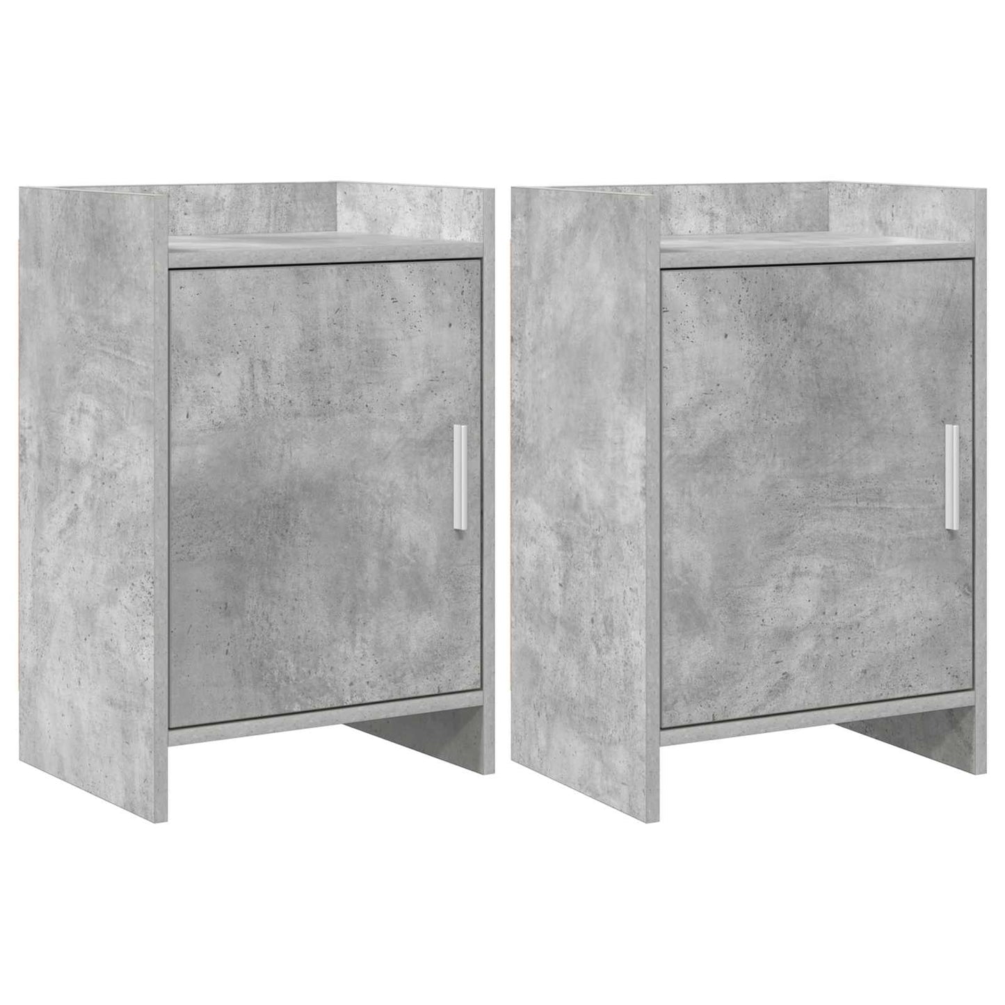 vidaXL Bedside Tables 2 pcs Concrete Grey 40 x 30 x 60 cm 1