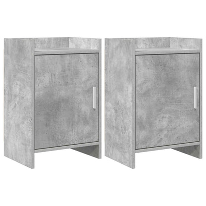 vidaXL Bedside Tables 2 pcs Concrete Grey 40 x 30 x 60 cm 1