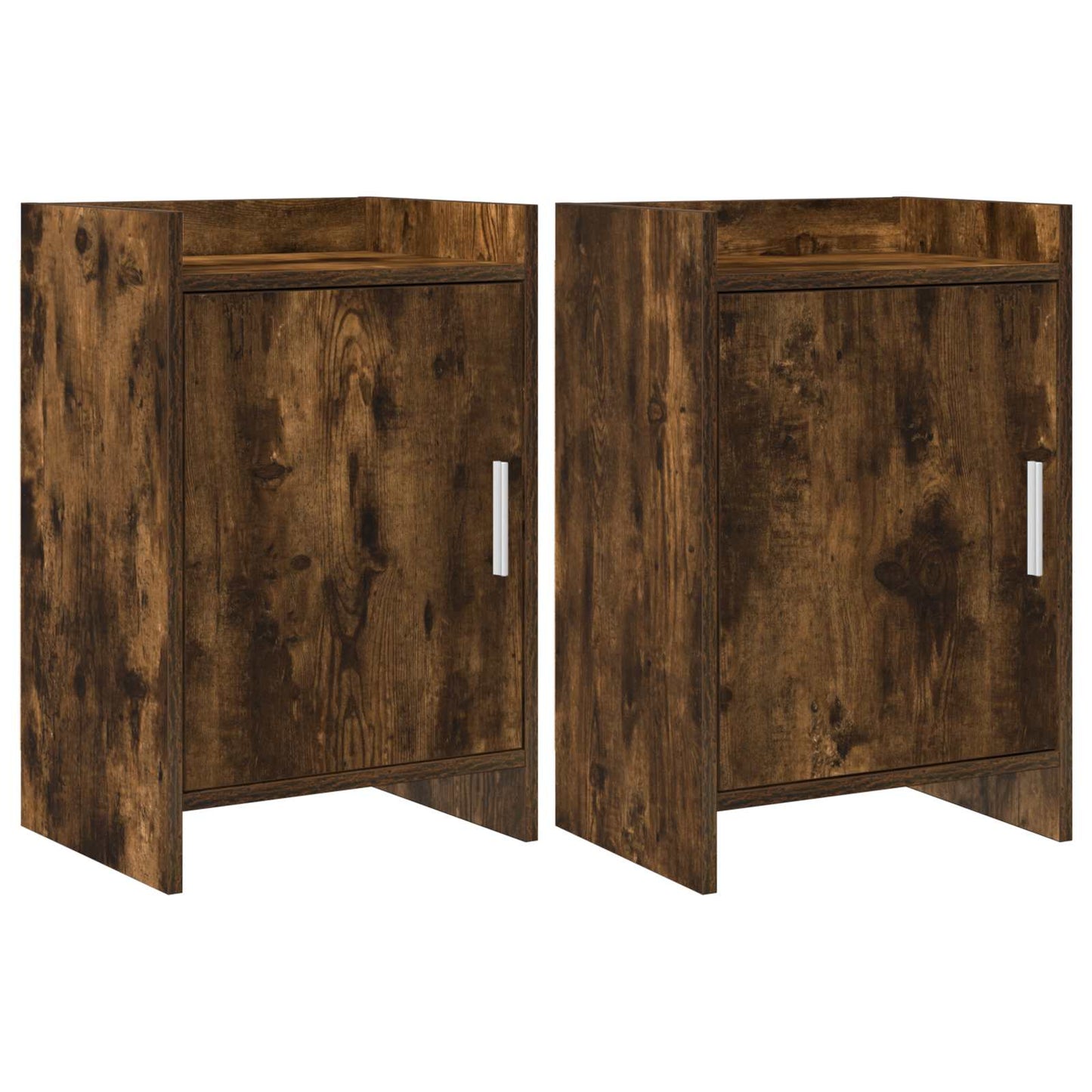 vidaXL Bedside Tables 2 pcs Smoked Oak 40 x 30 x 60 cm Engineered Wood 1