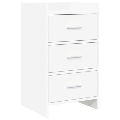 vidaXL Bedside Tables White 40 x 36 x 70 cm Engineered Wood 1