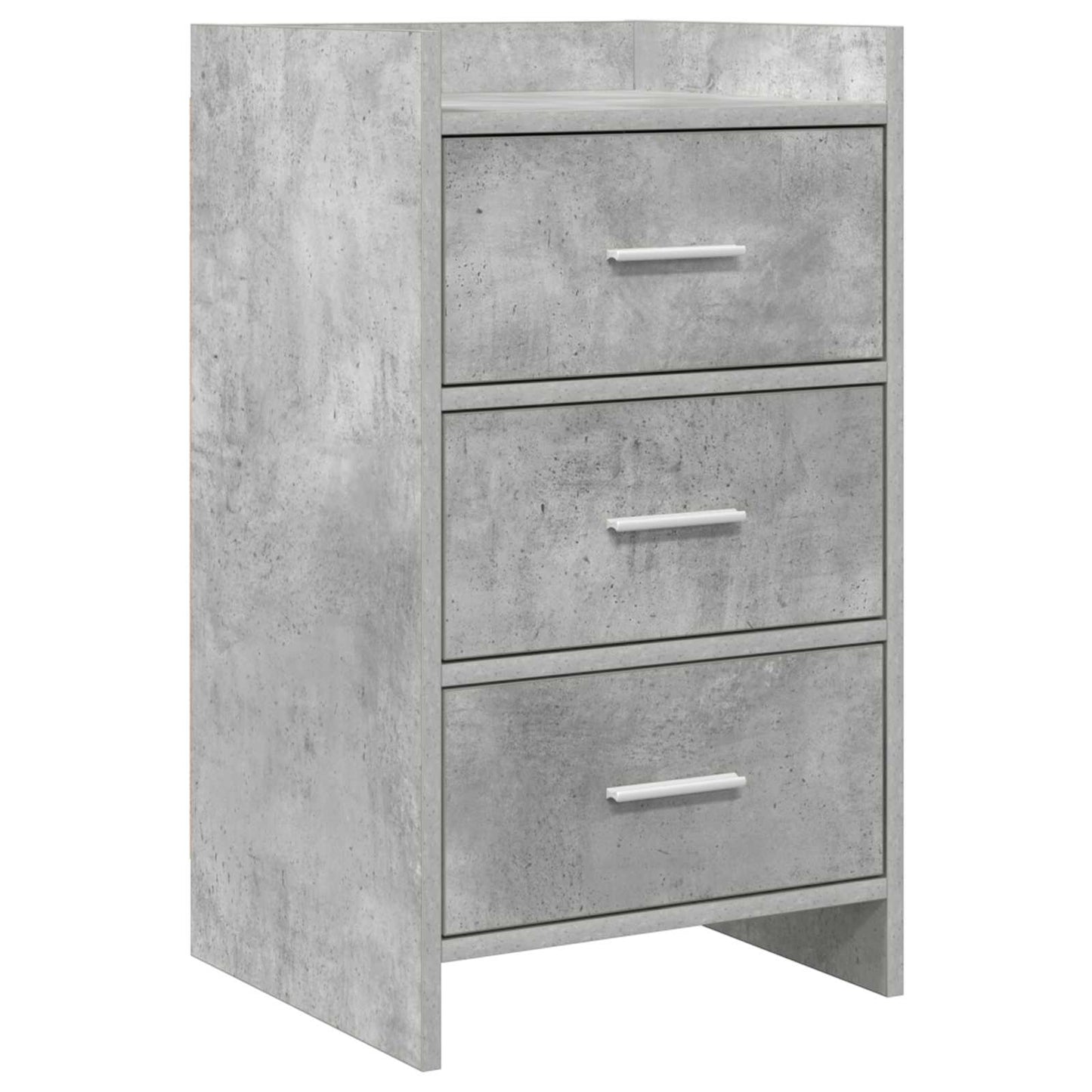 vidaXL Bedside Tables Concrete Grey 40 x 36 x 70 cm Engineered Wood 1