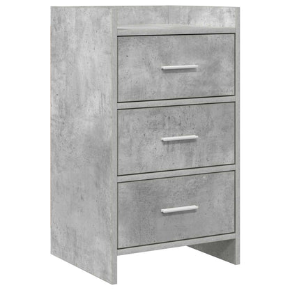 vidaXL Bedside Tables Concrete Grey 40 x 36 x 70 cm Engineered Wood 1