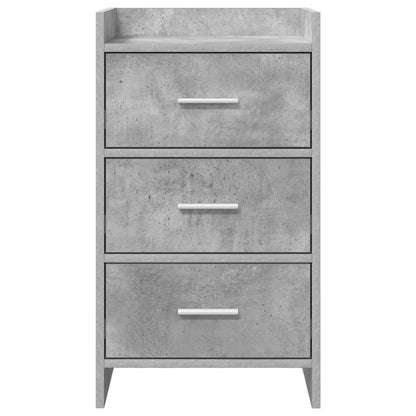 vidaXL Bedside Tables Concrete Grey 40 x 36 x 70 cm Engineered Wood 4