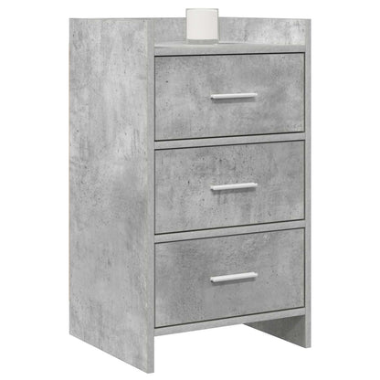 vidaXL Bedside Tables Concrete Grey 40 x 36 x 70 cm Engineered Wood 2