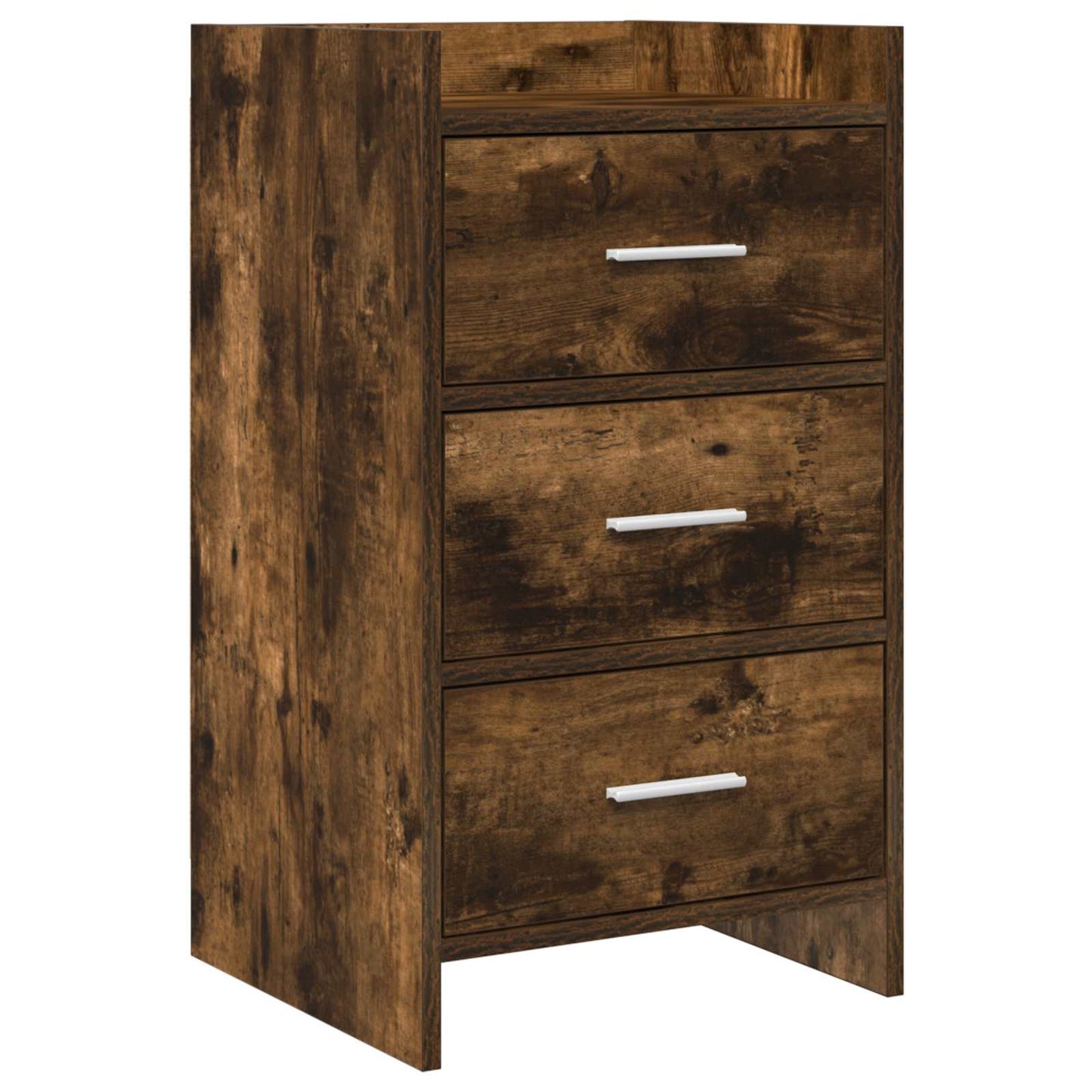 vidaXL Bedside Tables Smoked Oak 40 x 36 x 70 cm Engineered Wood 1
