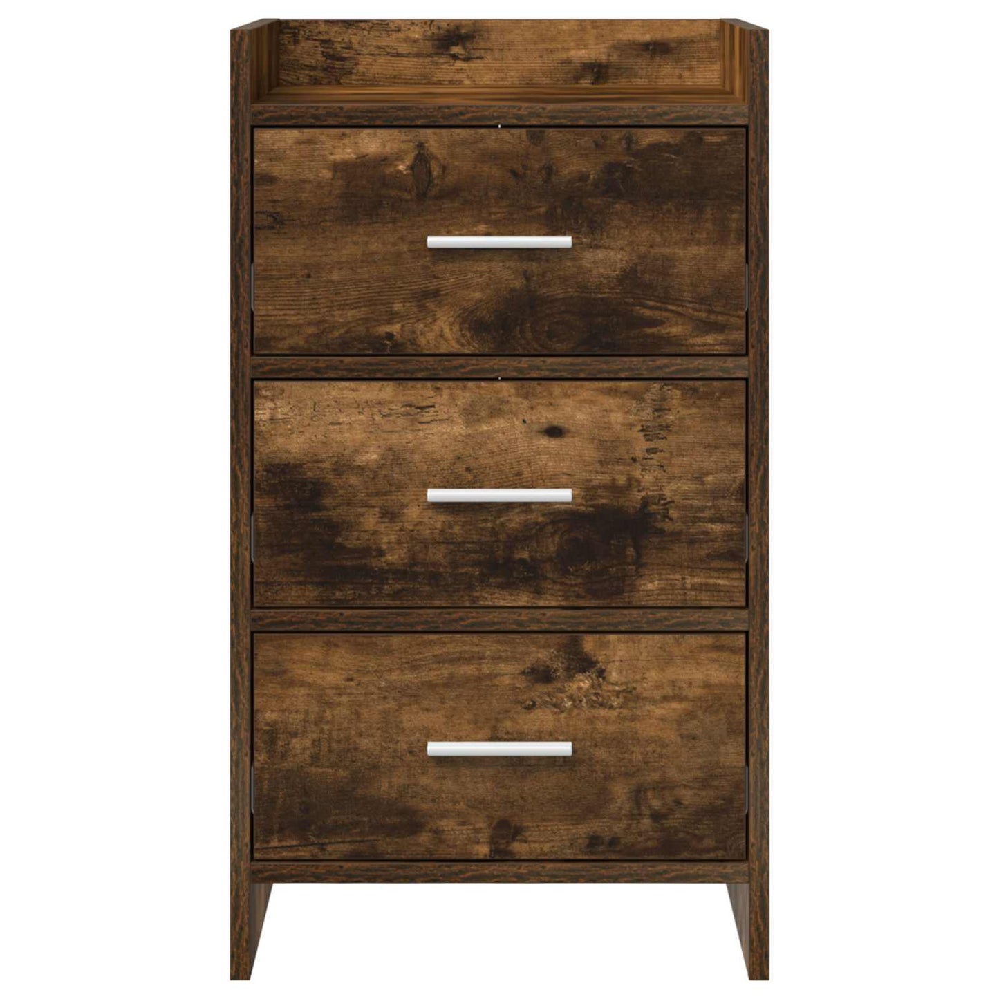 vidaXL Bedside Tables Smoked Oak 40 x 36 x 70 cm Engineered Wood 4