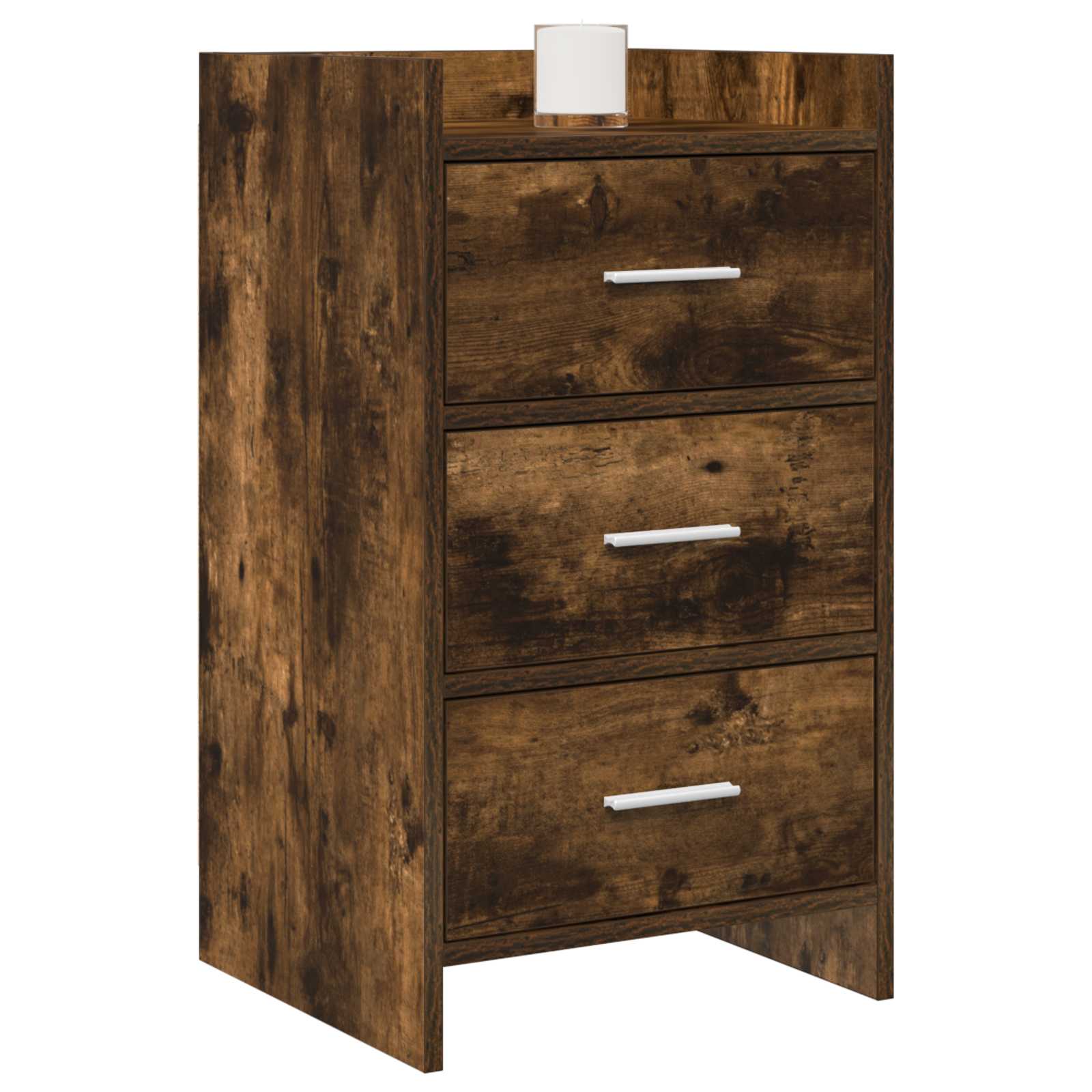 vidaXL Bedside Tables Smoked Oak 40 x 36 x 70 cm Engineered Wood 2