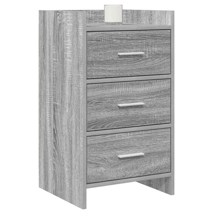 vidaXL Bedside Tables Grey Sonoma 40 x 36 x 70 cm Engineered Wood 2