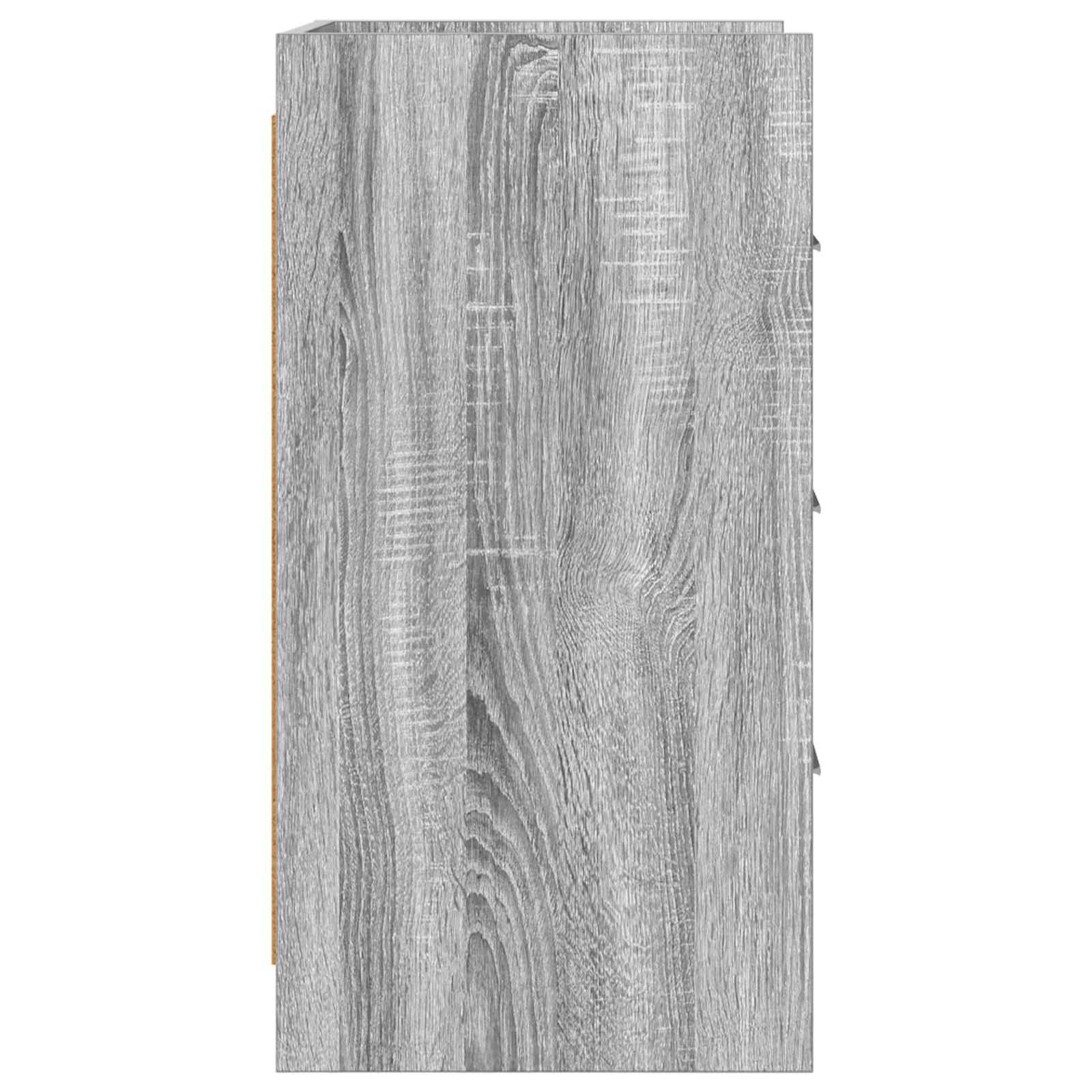 vidaXL Bedside Tables Grey Sonoma 40 x 36 x 70 cm Engineered Wood 5