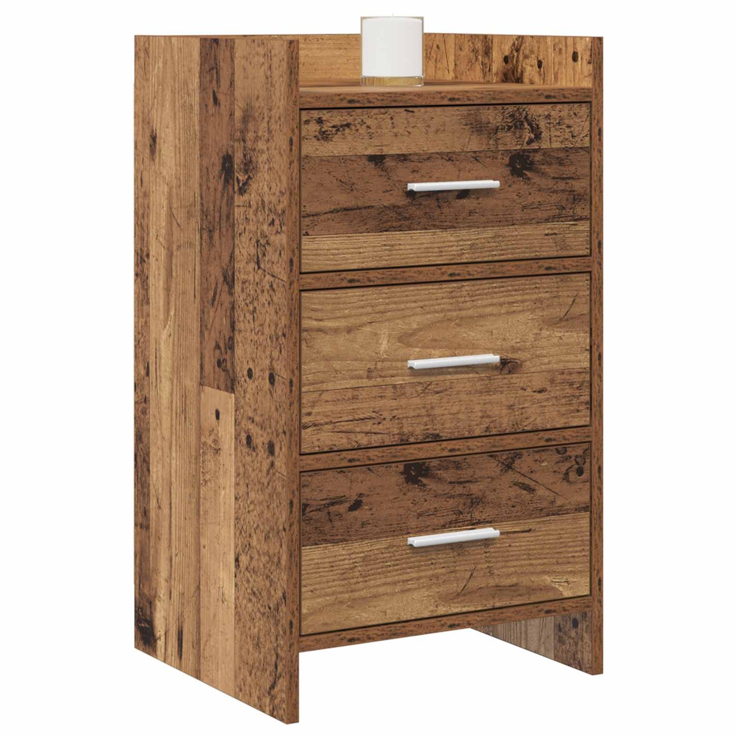 vidaXL Bedside Tables Old Wood 40 x 36 x 70 cm Engineered Wood 2