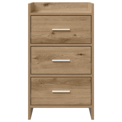 vidaXL Bedside Tables Artisan Oak 40 x 36 x 70 cm Engineered Wood 4