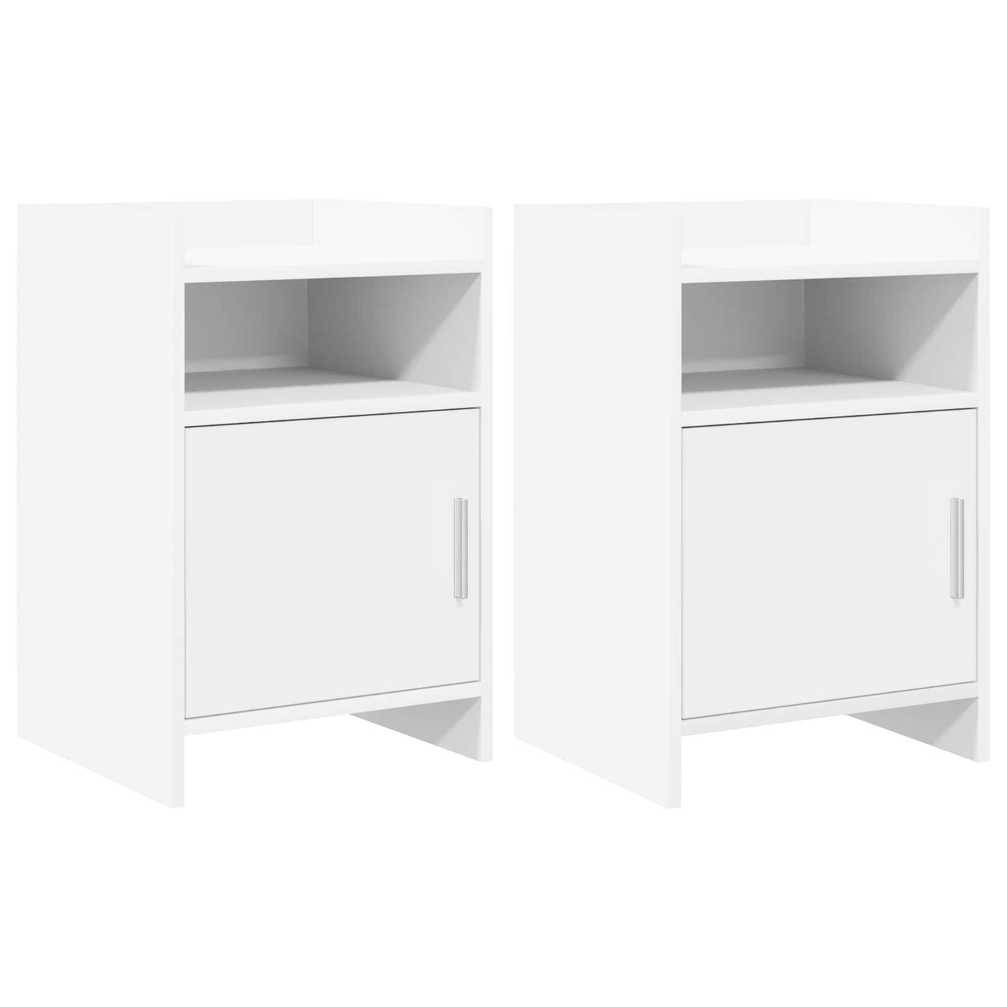 vidaXL Bedside Tables 2 pcs White 40 x 36 x 60 cm Engineered Wood 1