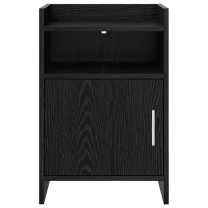 vidaXL Bedside Tables 2 pcs Black Oak 40 x 36 x 60 cm Engineered Wood 4