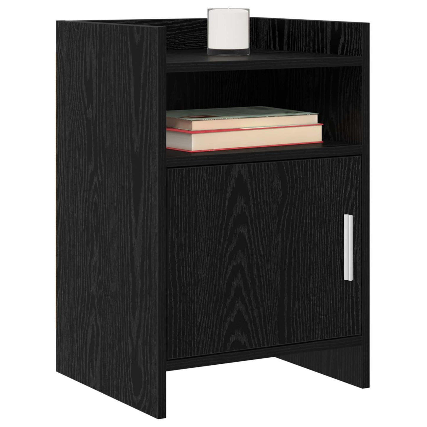 vidaXL Bedside Tables 2 pcs Black Oak 40 x 36 x 60 cm Engineered Wood 2