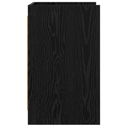 vidaXL Bedside Tables 2 pcs Black Oak 40 x 36 x 60 cm Engineered Wood 5