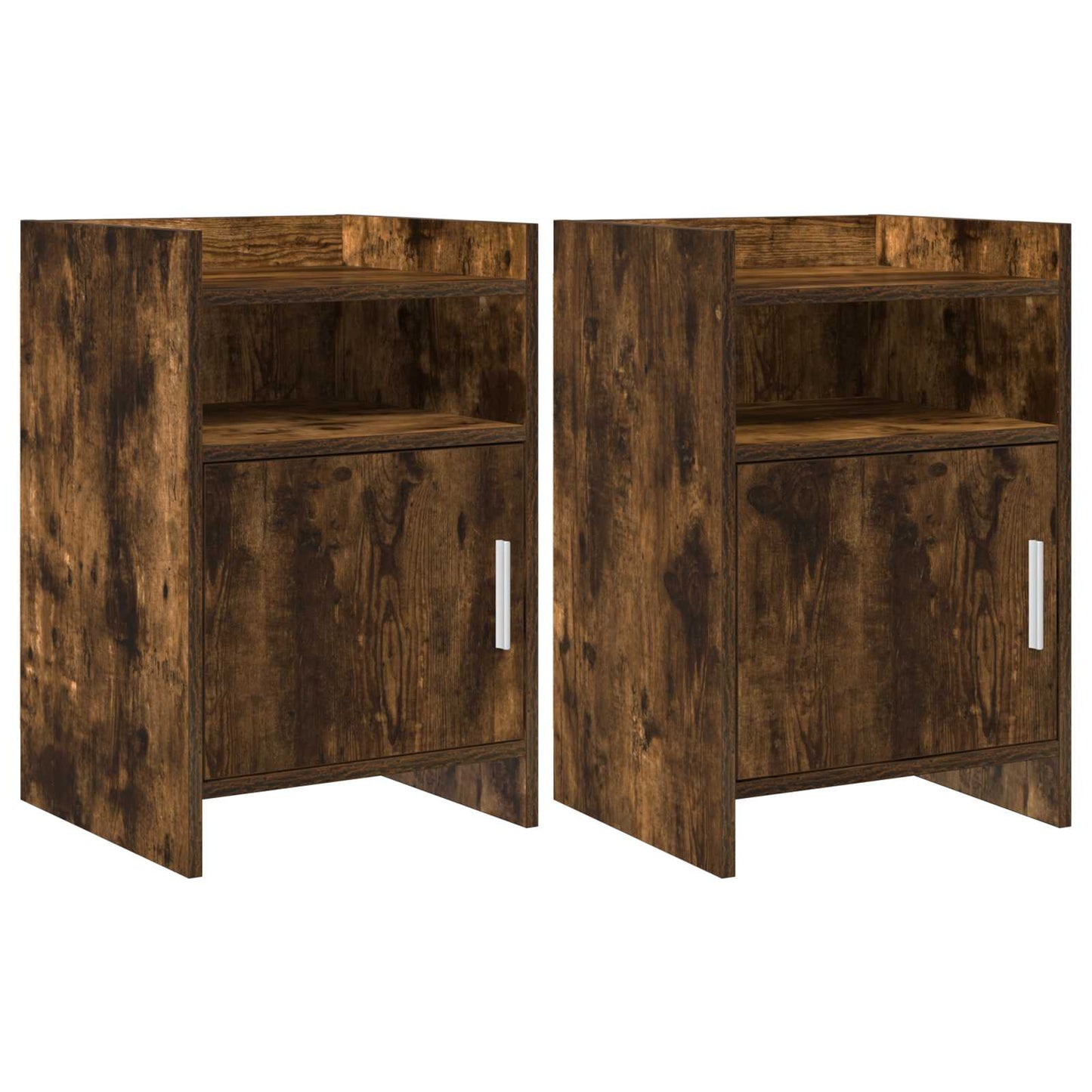 vidaXL Bedside Tables 2 pcs Smoked Oak 40 x 36 x 60 cm Engineered Wood 1