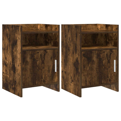 vidaXL Bedside Tables 2 pcs Smoked Oak 40 x 36 x 60 cm Engineered Wood 1