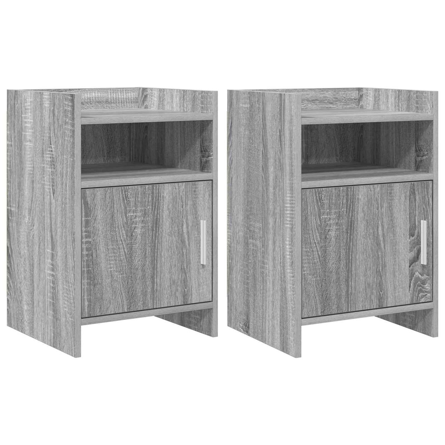 vidaXL Bedside Tables 2 pcs Grey Sonoma 40 x 36 x 60 cm 1