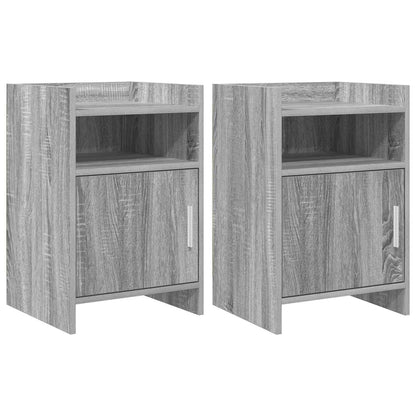 vidaXL Bedside Tables 2 pcs Grey Sonoma 40 x 36 x 60 cm 1