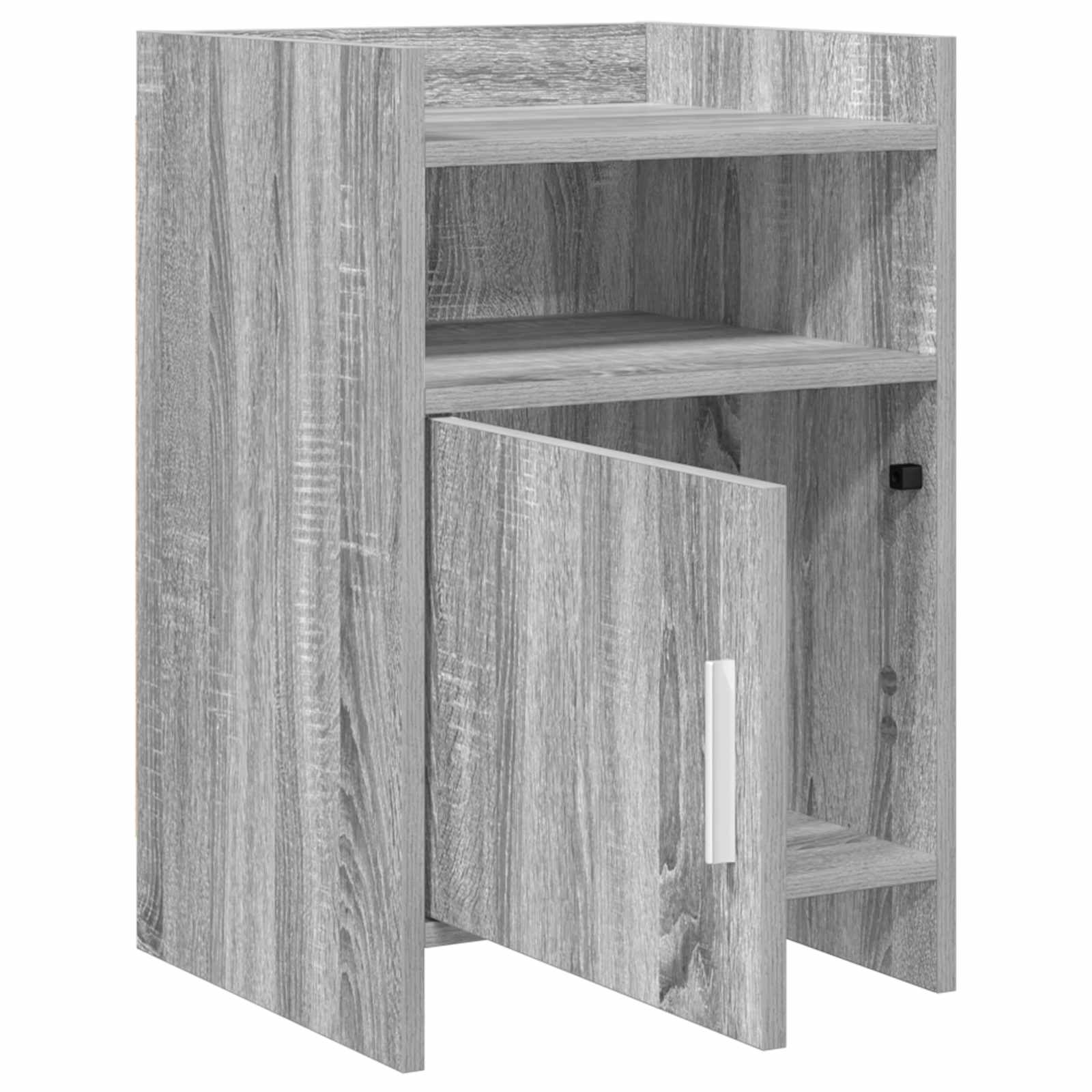 vidaXL Bedside Tables 2 pcs Grey Sonoma 40 x 36 x 60 cm 3